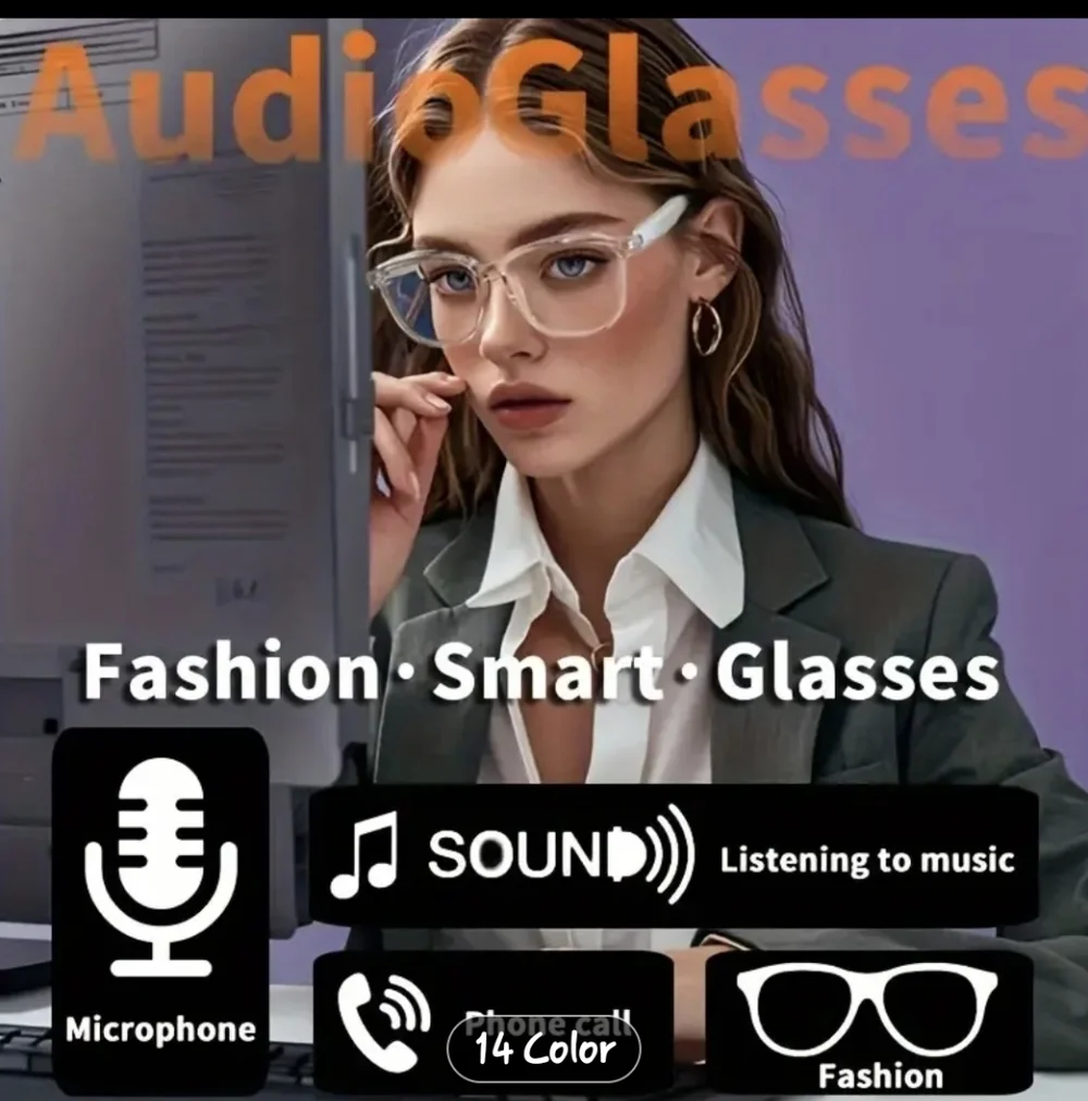 Smart Wireless Glasses Elegant Color Changing Frame Glasses